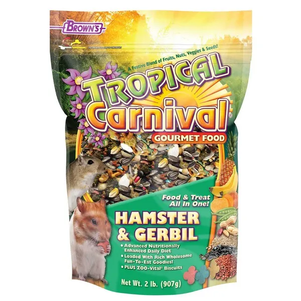 2 Lb F.M. Brown Tropical Carnival Hamster-Gerbil - Treat